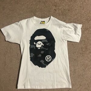 A Bathing Ape Black Camo Tshirt Mens Size Small